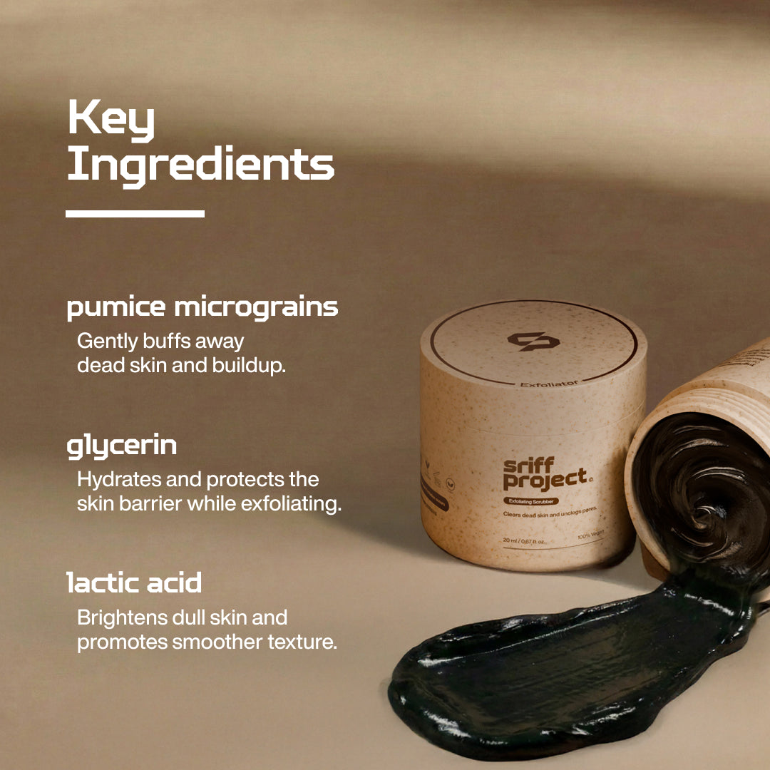 exfoliating scrubber